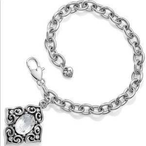 BRIGHTON ALCAZAR CHRYSTALLINE SILVER BRACELET